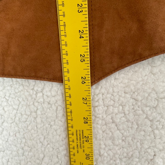 Cripple Creek Men's Cognac Suede Leather Vest XL NWT - Picture 5 of 16